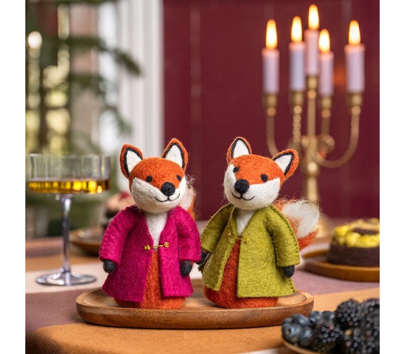 Sjaal met een Verhaal - Decoratie Vos Indian Summer Burgundy