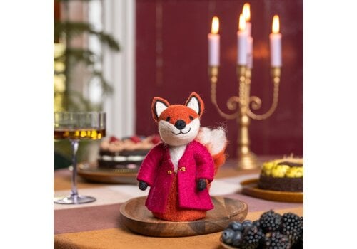 Sjaal met een Verhaal Decoratie Vos Indian Summer Burgundy - Sjaal met een Verhaal
