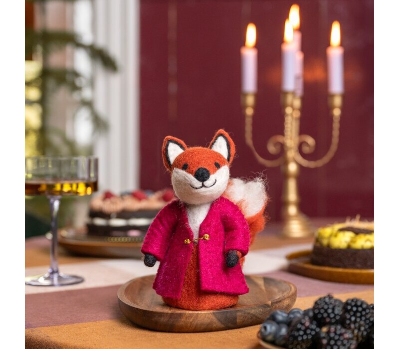 Sjaal met een Verhaal - Decoratie Vos Indian Summer Burgundy