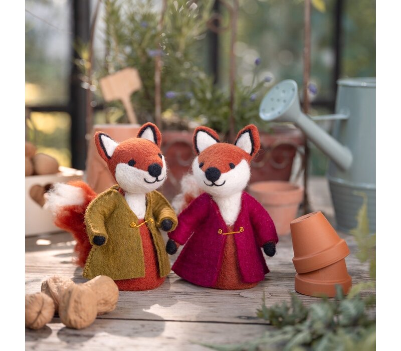 Sjaal met een Verhaal - Decoratie Vos Indian Summer Burgundy