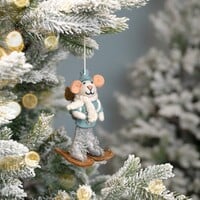 Sjaal met een Verhaal - Hanger Muis Sneeuwwandelaar