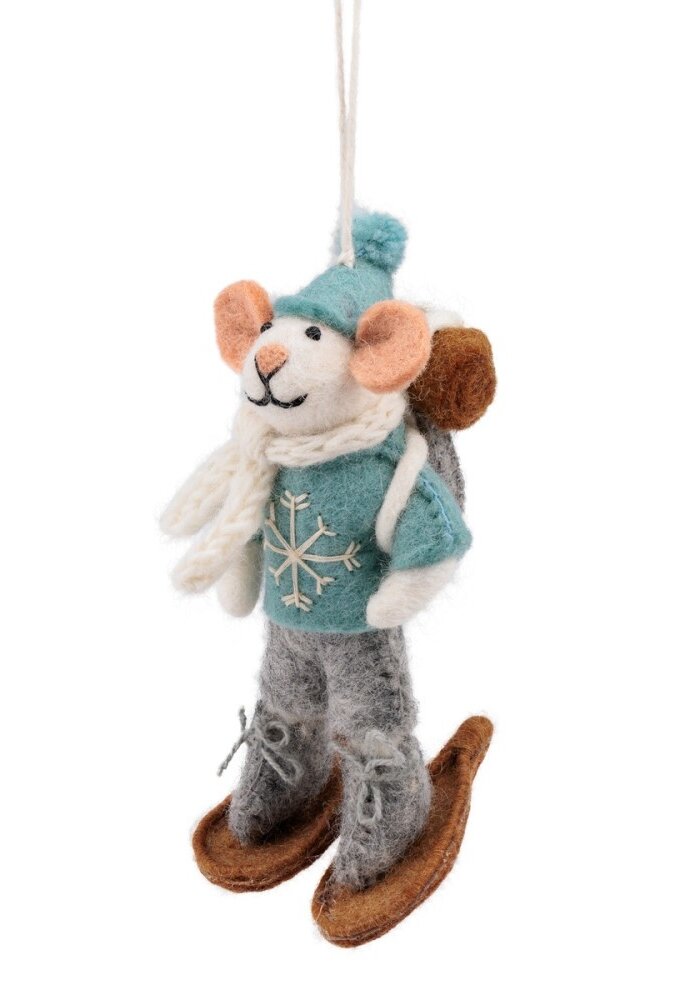 Sjaal met een Verhaal - Hanger Muis Sneeuwwandelaar