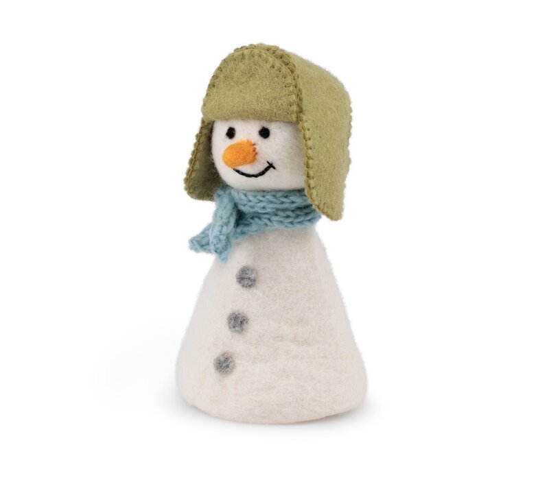 Sjaal met een Verhaal - Decoratie Sneeuwpop Winterwonderland