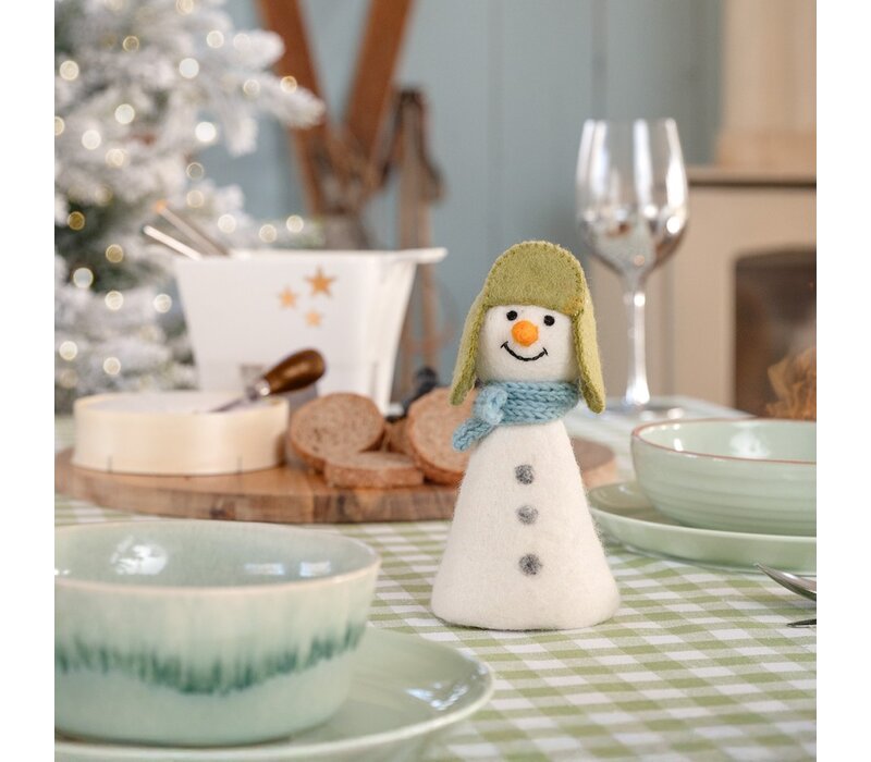 Sjaal met een Verhaal - Decoratie Sneeuwpop Winterwonderland