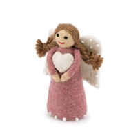 Sjaal met een Verhaal - Kerstengeltje Oudroze