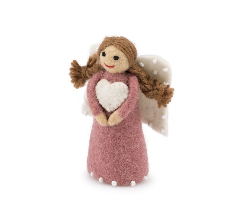 Sjaal met een Verhaal - Kerstengeltje Oudroze