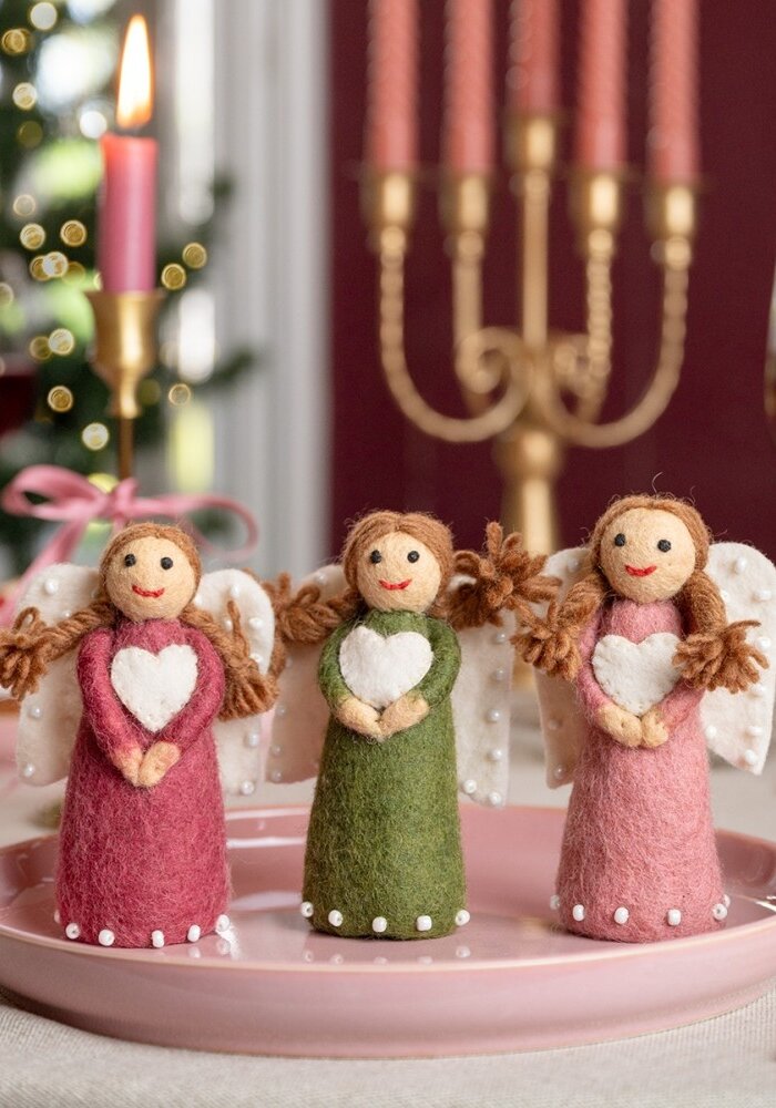 Sjaal met een Verhaal - Kerstengeltje Cyclaam