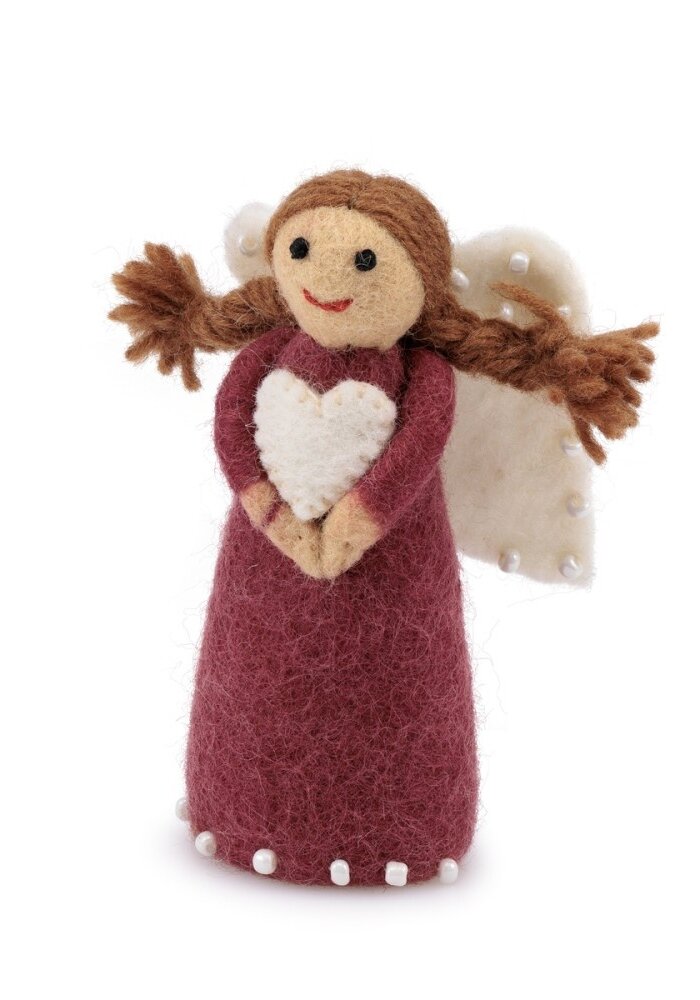 Sjaal met een Verhaal - Kerstengeltje Cyclaam