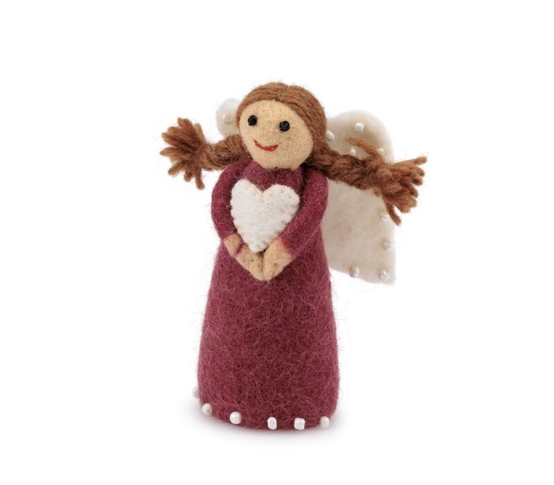 Sjaal met een Verhaal - Kerstengeltje Cyclaam