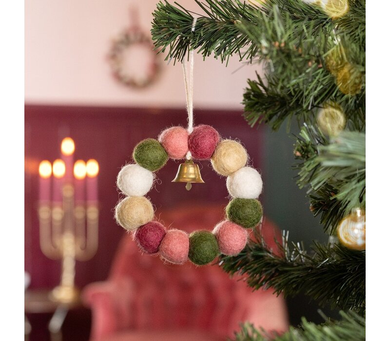 Sjaal met een Verhaal - Hanger Krans Mistletoe Dreams Small