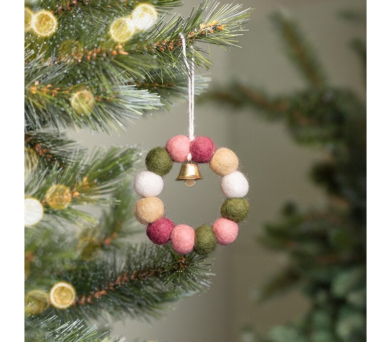 Sjaal met een Verhaal - Hanger Krans Mistletoe Dreams Small