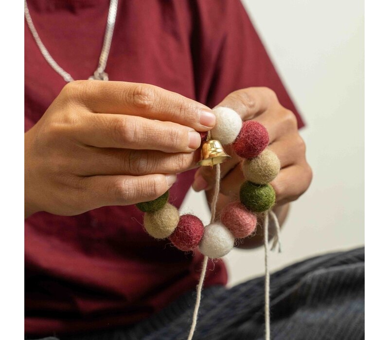 Sjaal met een Verhaal - Hanger Krans Mistletoe Dreams Small