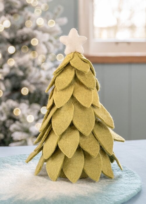 Sjaal met Verhaal Decoratie Kerstboom Lichtgroen - Sjaal met een Verhaal