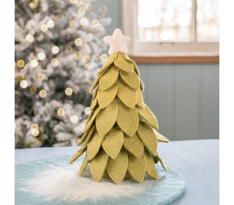 Sjaal met een Verhaal - Decoratie Kerstboom Lichtgroen