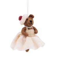 Sjaal met een Verhaal - Hanger Mevrouw Beer Creme