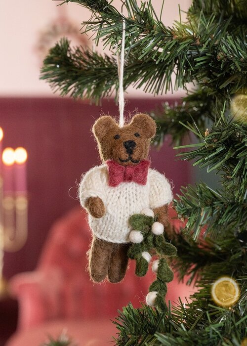 Sjaal met Verhaal Hanger Meneer Beer Creme - Sjaal met een Verhaal