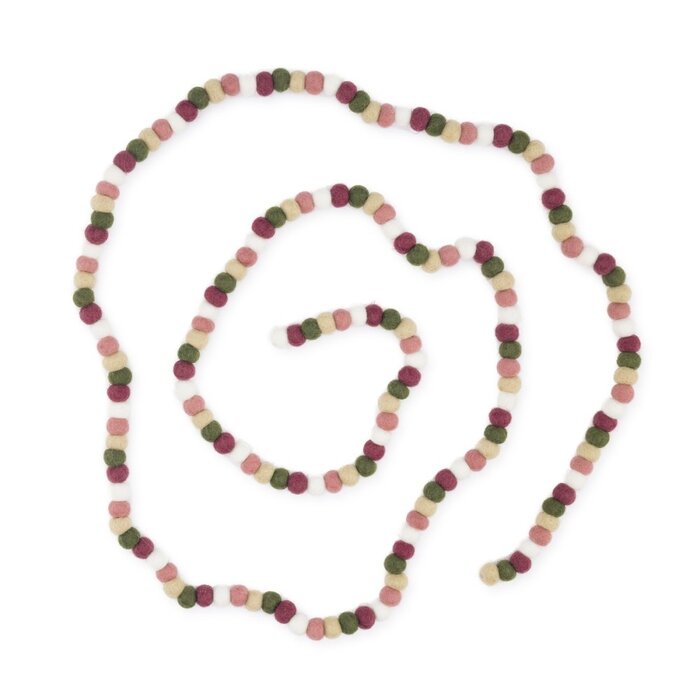 Sjaal met een Verhaal - Viltslinger Viltballetjes Small Mistletoe Dreams