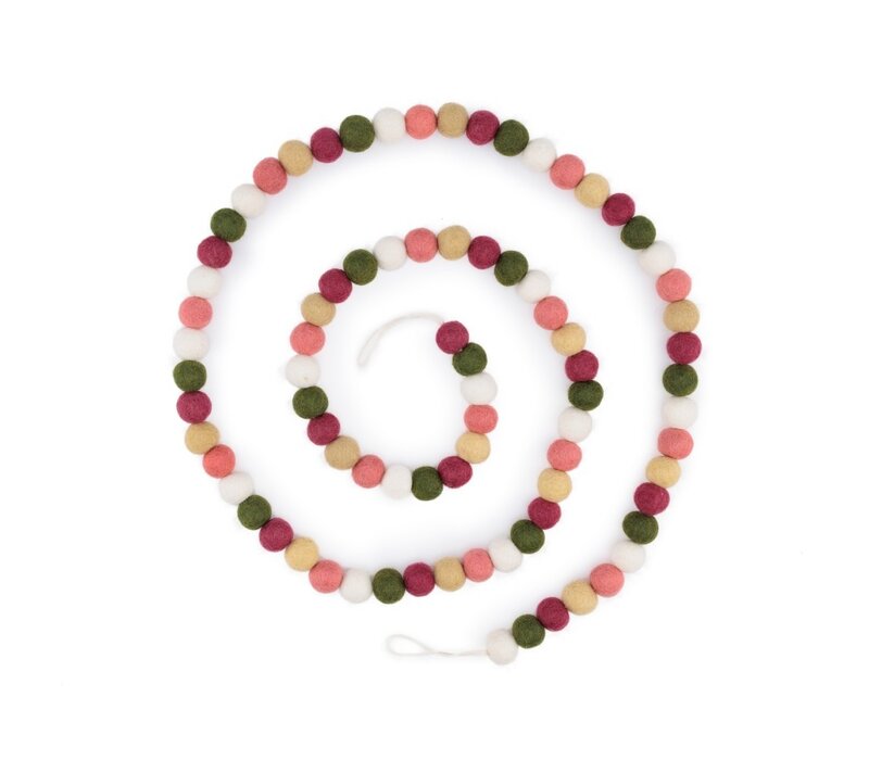 Sjaal met een Verhaal - Viltslinger Viltballetjes Mistletoe Dreams