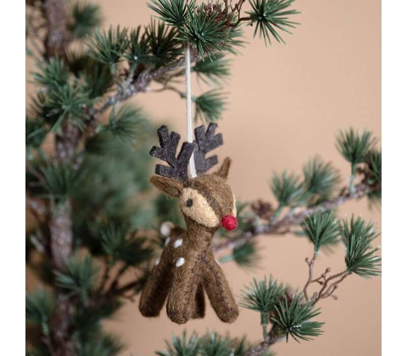 Sjaal met een Verhaal - Hanger Rendier Chocolade