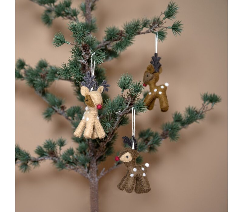 Sjaal met een Verhaal - Hanger Rendier Chocolade