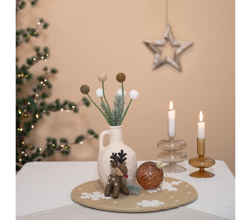 Sjaal met een Verhaal - Hanger Rendier Chocolade