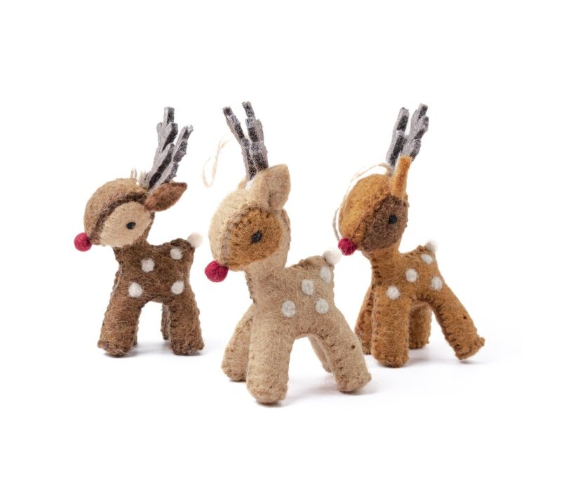 Sjaal met een Verhaal - Hanger Rendier Fudge