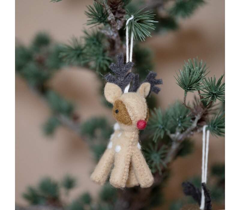 Sjaal met een Verhaal - Hanger Rendier Fudge