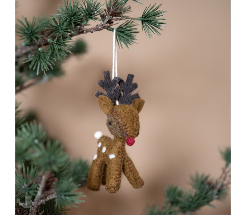 Sjaal met een Verhaal - Hanger Rendier Gember