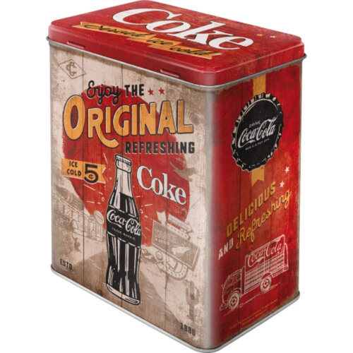 Tin Box Coke (Coca Cola) - Nostalgic Art 