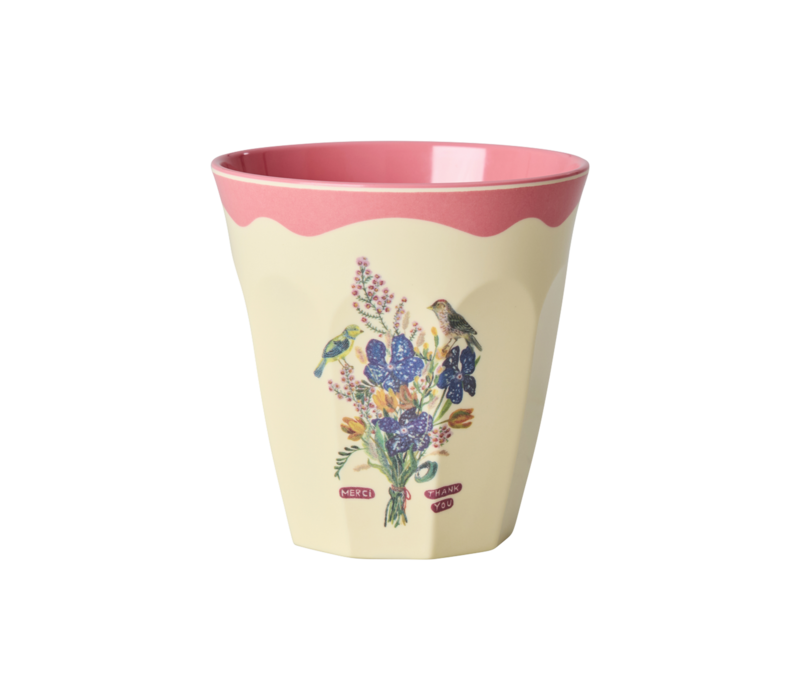 RICE - Middelgroot beker - Coral - Nathalie Lété Vol. 2