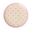 RICE RICE - Klein Rond Bord - Favorite Hearts - Pink