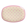 RICE RICE - Klein Rechthoekig Bord - Favorite Hearts - Pink