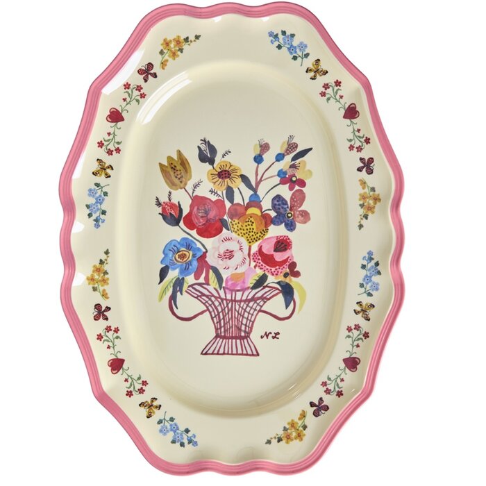 RICE - Vintage Serveerschaal - Coral - Nathalie Lété Vol. 2