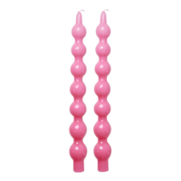 rice - Kaars - Roze - Set van 2