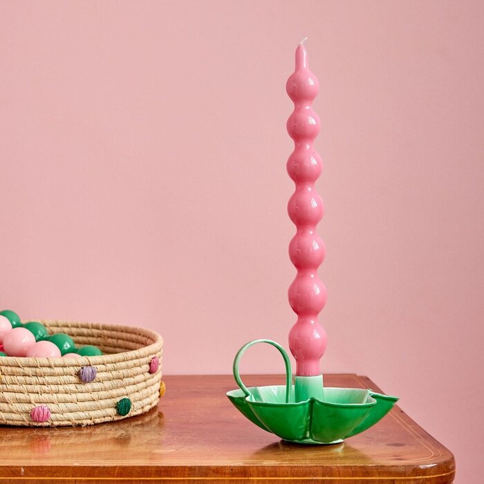 rice - Kaars - Roze - Set van 2