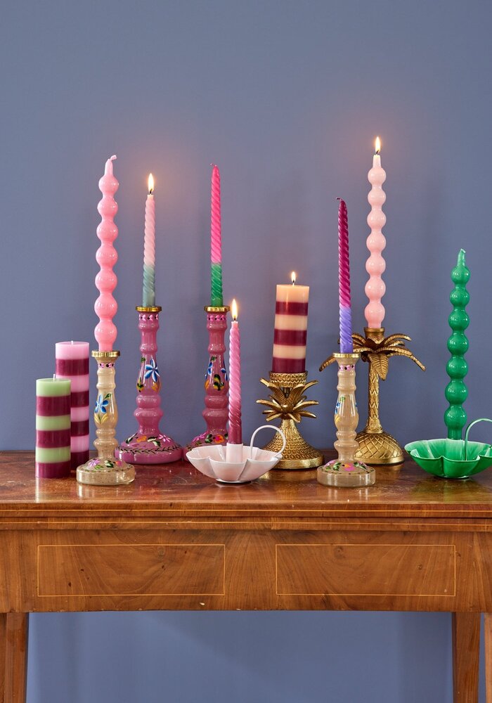 rice - Kaars - Groen - Set van 2