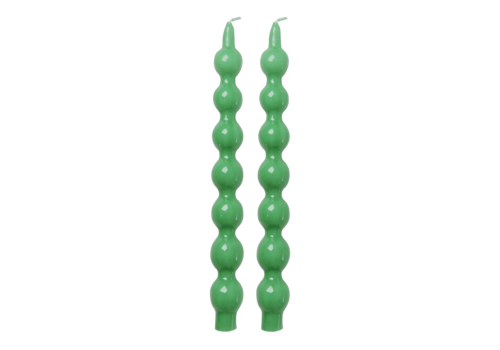 Rice Kaars - Groen - Set van 2 - rice