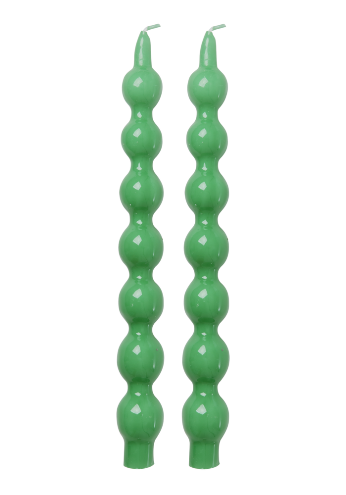 rice - Kaars - Groen - Set van 2