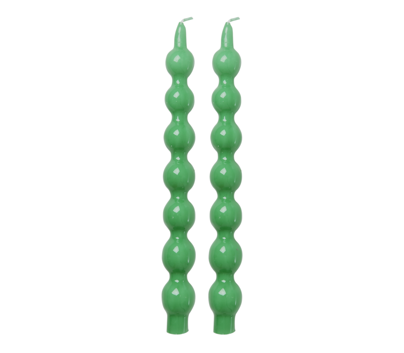 rice - Kaars - Groen - Set van 2