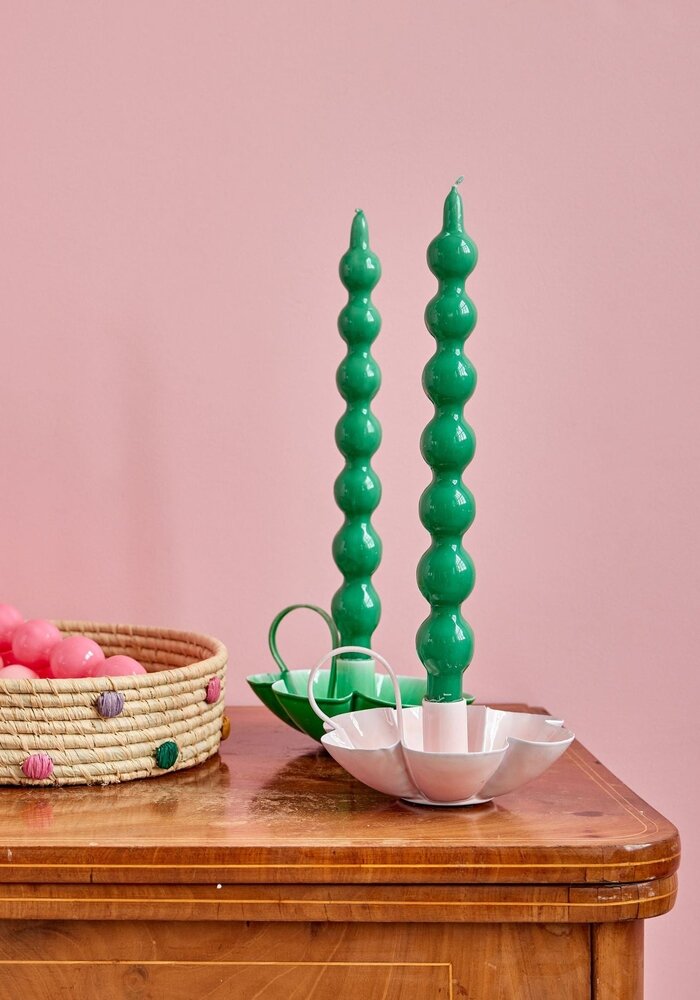 rice - Kaars - Groen - Set van 2