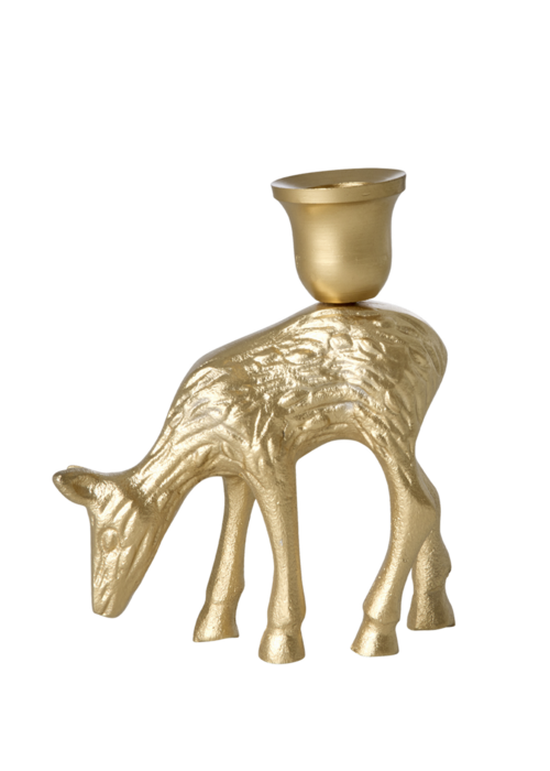 RICE Kandelaar Hert - Goud - RICE