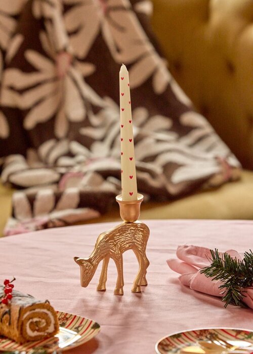 RICE Kandelaar Hert - Goud - RICE