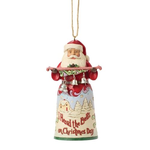 Santa "I Heard the Bells" Hanging Ornament (PRE-ORDER) - Heartwood Creek  Santa "I Heard the Bells" Hanging Ornament (PRE-ORDER) - Heartwood Creek