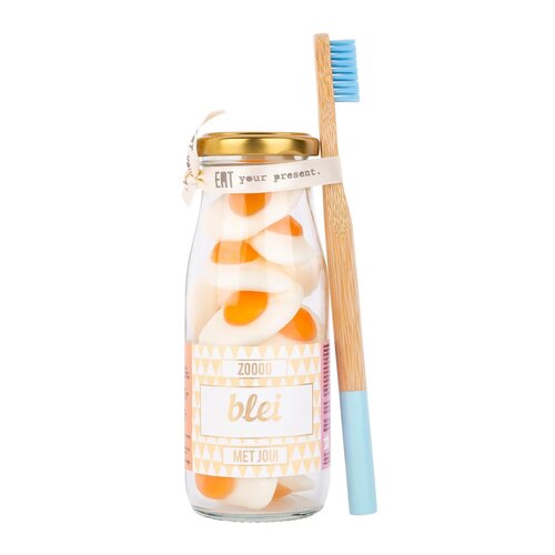 Snoepflesje - Blei met jou - met tandenborstel - Geven is leuker 