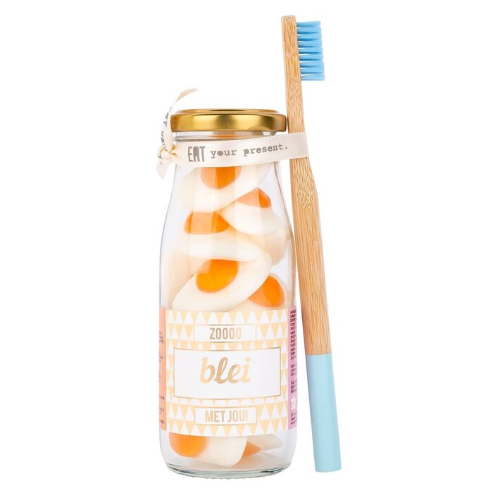 Geven is leuker - Snoepflesje - Blei met jou - met tandenborstel