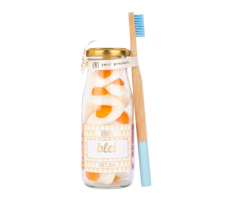 Geven is leuker - Snoepflesje - Blei met jou - met tandenborstel