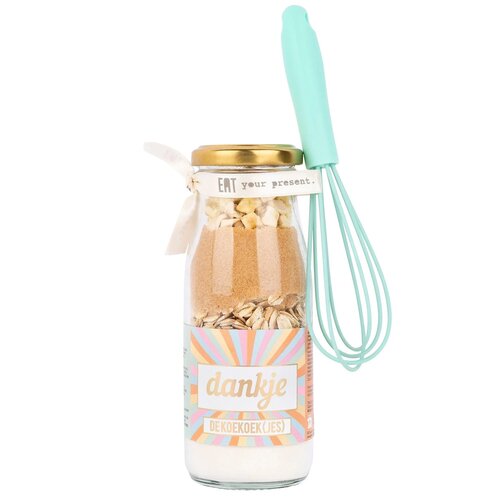 Bakflesje - Dankje de koek koek(jes) - met garde - Geven is leuker 