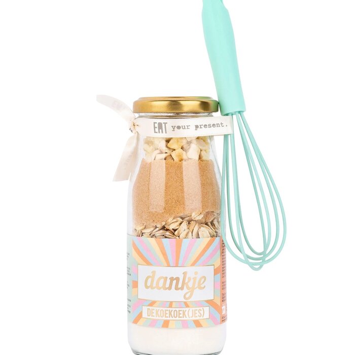 Geven is leuker - Bakflesje - Dankje de koek koek(jes) - met garde