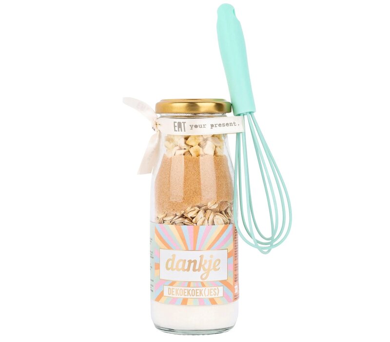 Geven is leuker - Bakflesje - Dankje de koek koek(jes) - met garde
