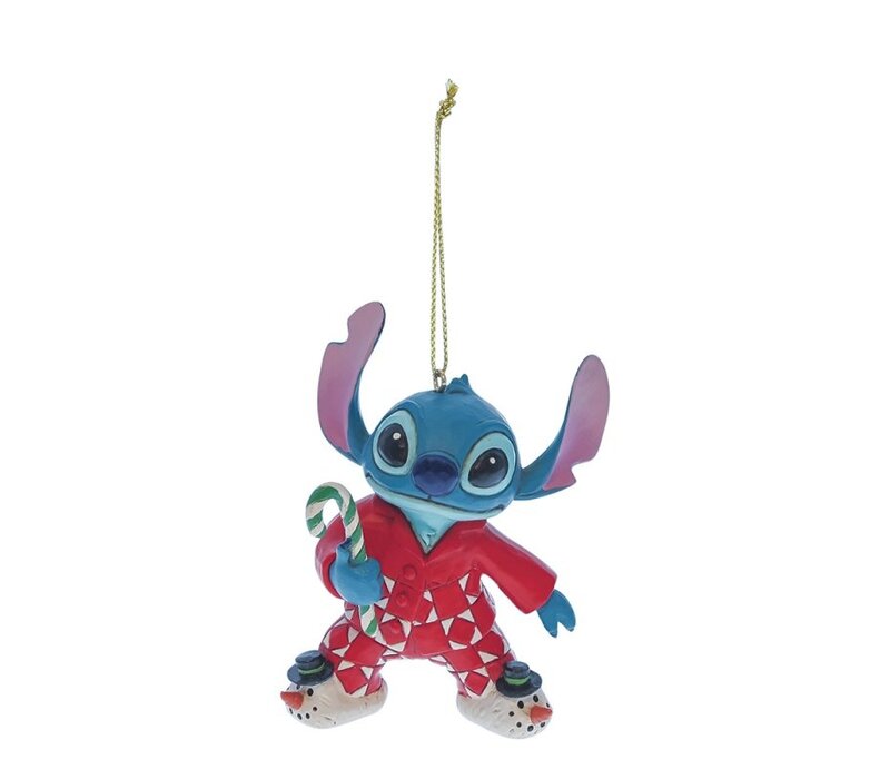 Disney Traditions - Stitch in Christmas PJs Hanging Ornament